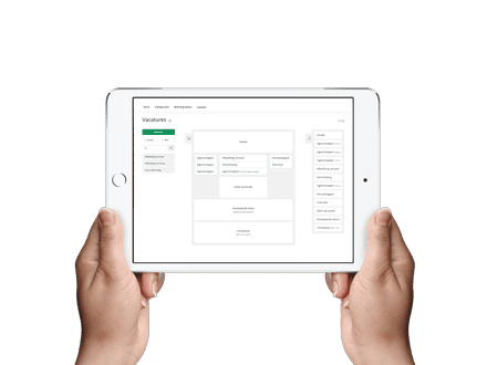 Vacaturesoftware met pagina lay-out creator