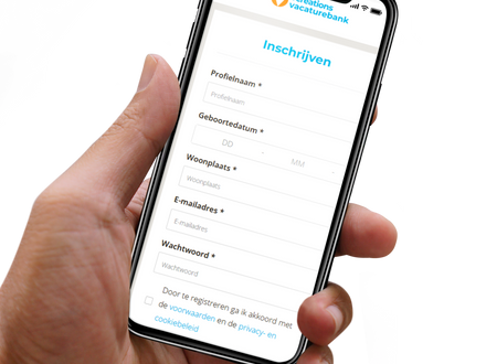 Start job site with registration & login