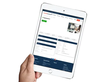 Capture d’écran du profil candidat JobSaaS avec des données personnelles et des informations de CV