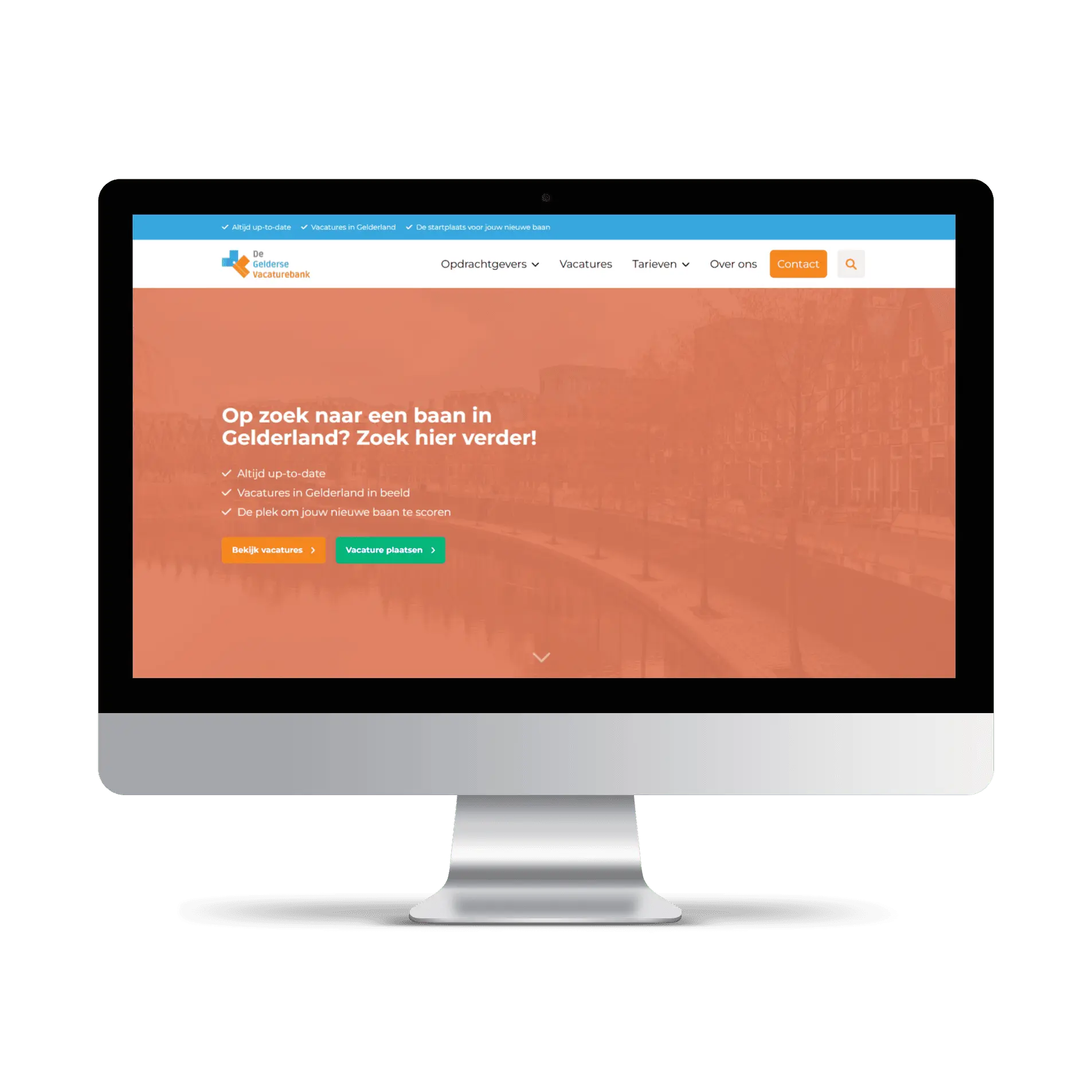 Screenshot van een Jobboard voor mensen in Gelderland, gemaakt met de JobSaaS jobboard software