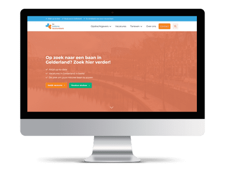 Screenshot einer Jobbörse für Menschen in Gelderland, erstellt mit der JobSaaS-Jobbörsen-Software