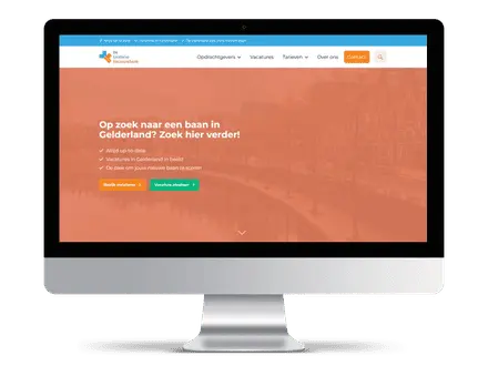 Screenshot einer Jobbörse für Menschen in Gelderland, erstellt mit der JobSaaS-Jobbörsen-Software