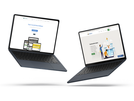 Screenshot van jobboard.io en JobSaaS homepages
