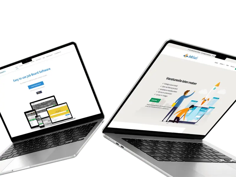 Screenshot of jobboard.io and JobSaaS websites