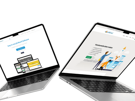 Screenshot von jobboard.io und JobSaaS-Websites