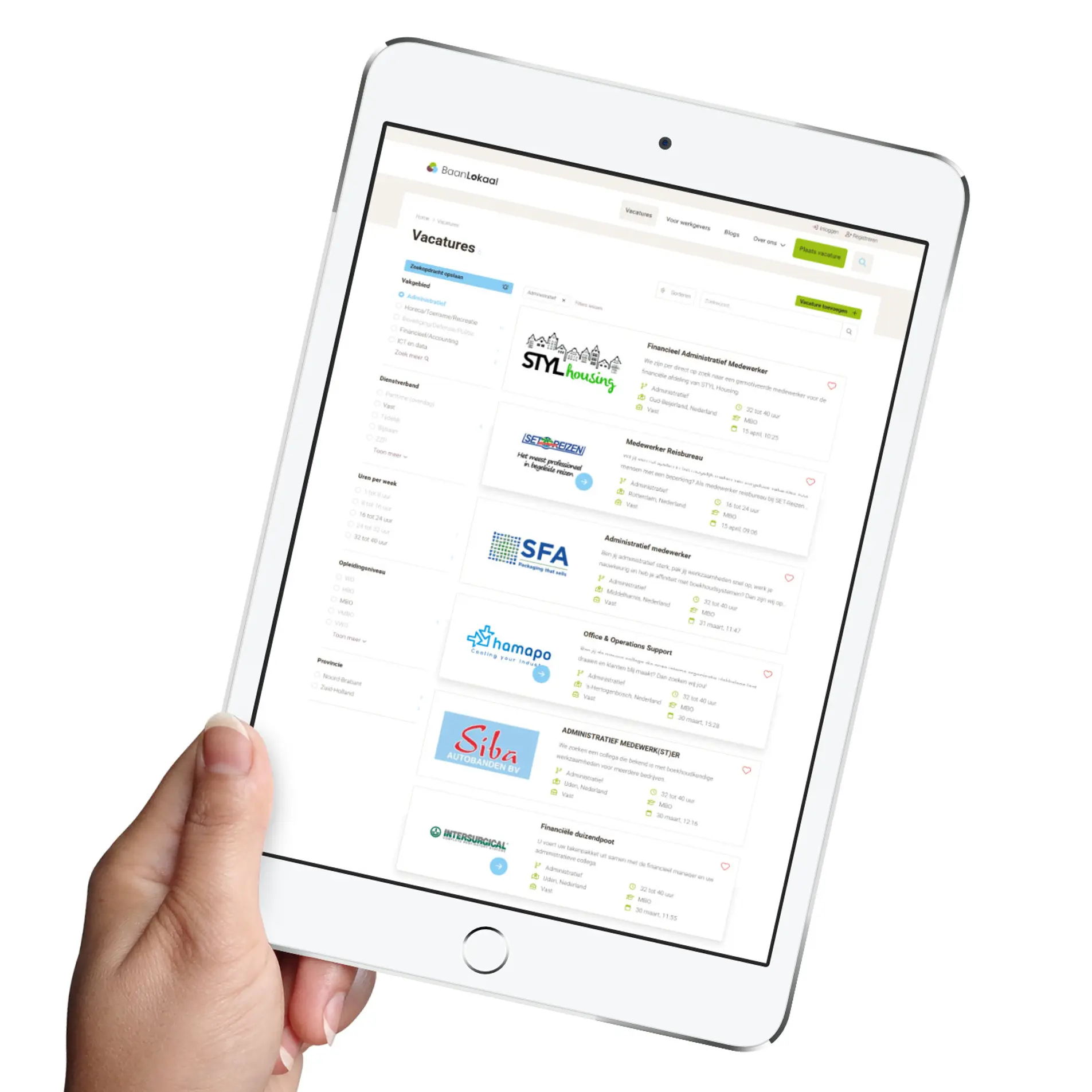 vacature website creëren