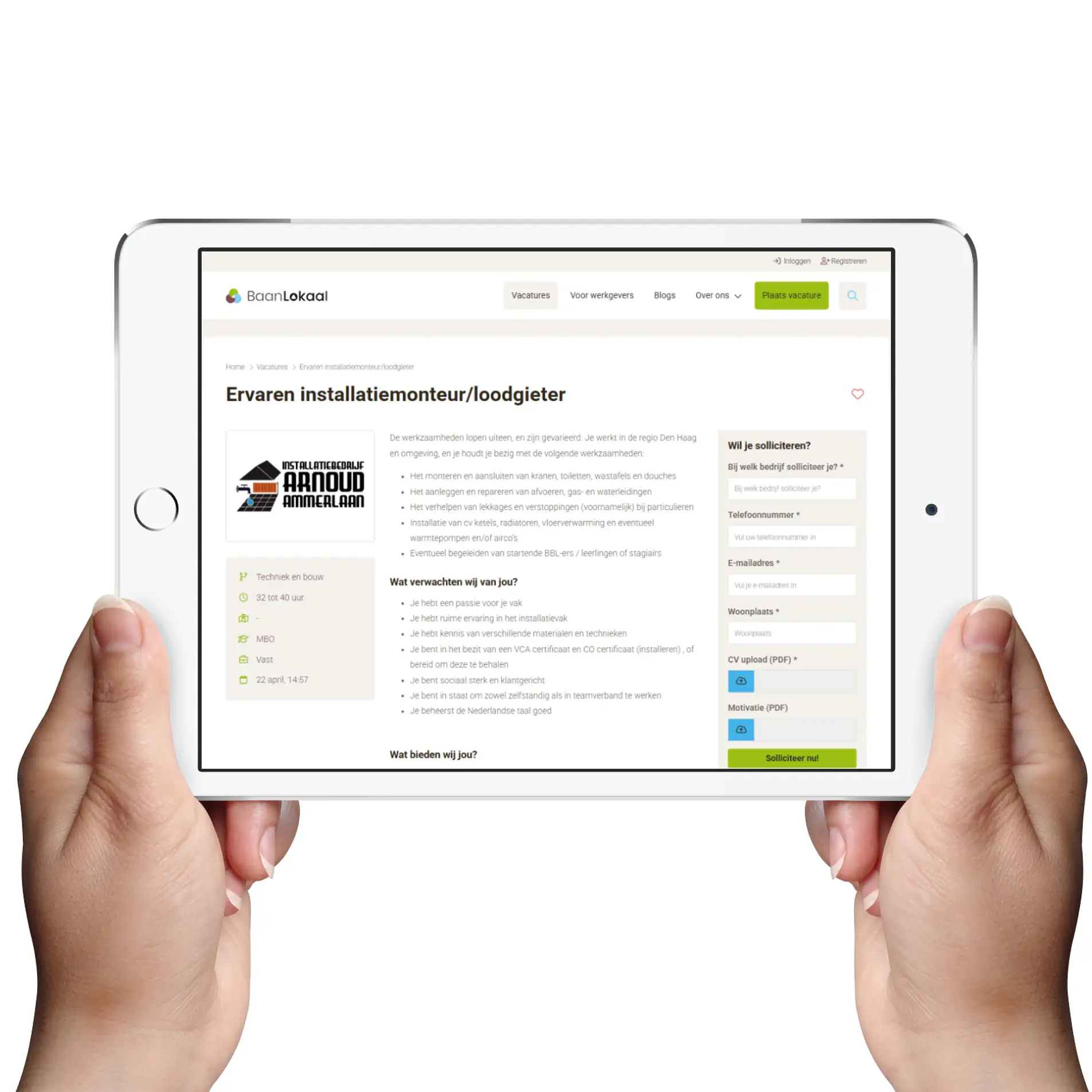 Een eigen vacature website maken