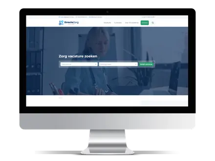 Page d’accueil de la plateforme en version desktop, axée sur la clarté, la navigation directe et l’orientation vers les formations et informations. Créée avec JobSaaS.