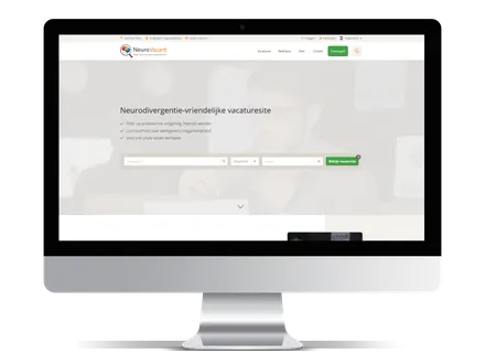 NeuroVacant homepage job platform built with JobSaaS user friendly job board experience