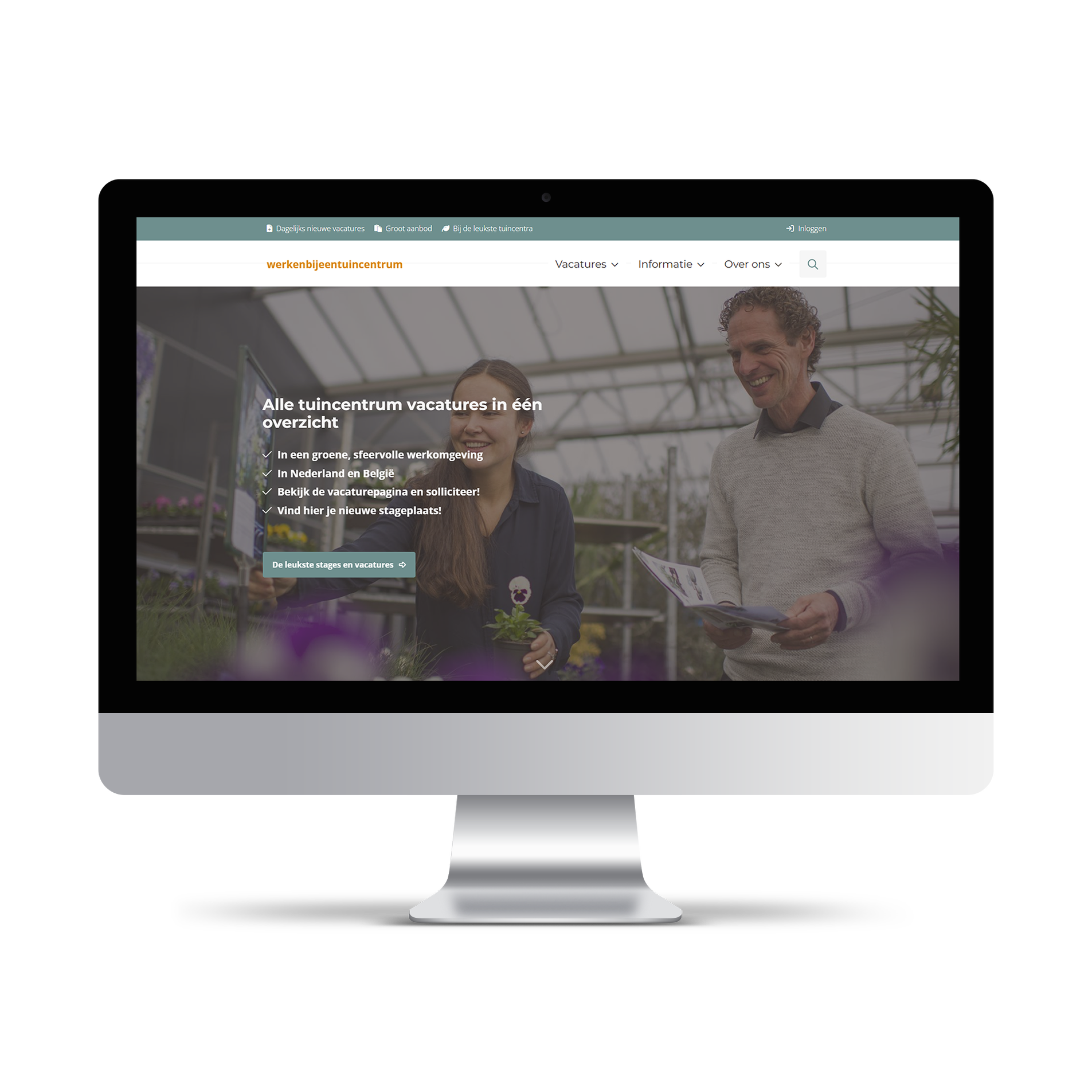 Créer site d'emploi de jardin