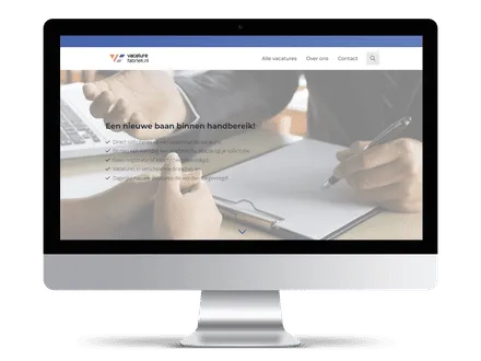 Captura de pantalla de una bolsa de trabajo para diversos sectores para buscadores de empleo y empleadores, creada con el software de bolsa de trabajo JobSaaS