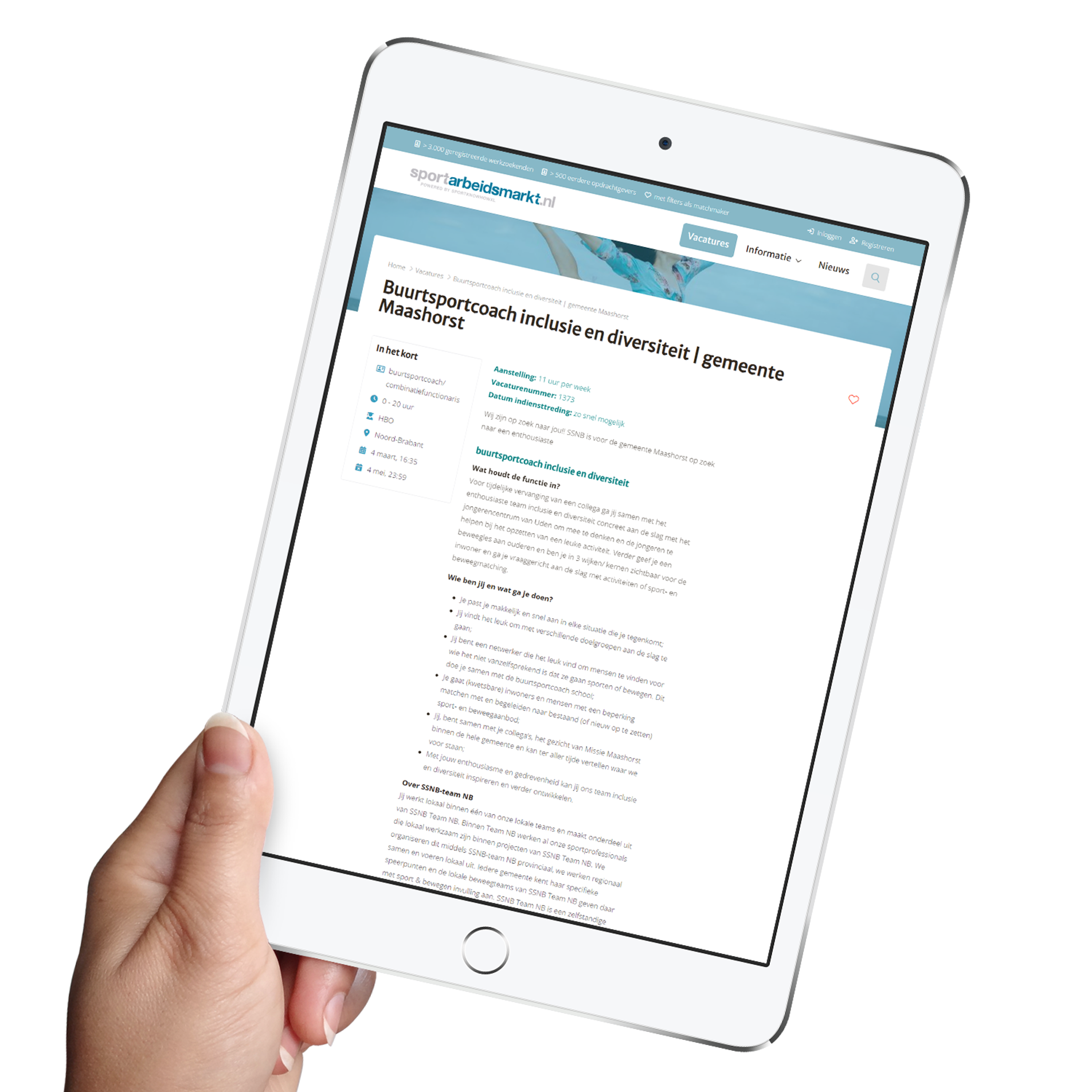 Sport Jobsite with JobSaas