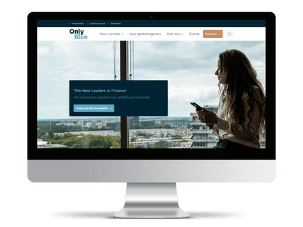 Screenshot van een jobboard voor mensen die de nieuwe financiële leider willen worden, gebouwd met de JobSaaS jobboard software