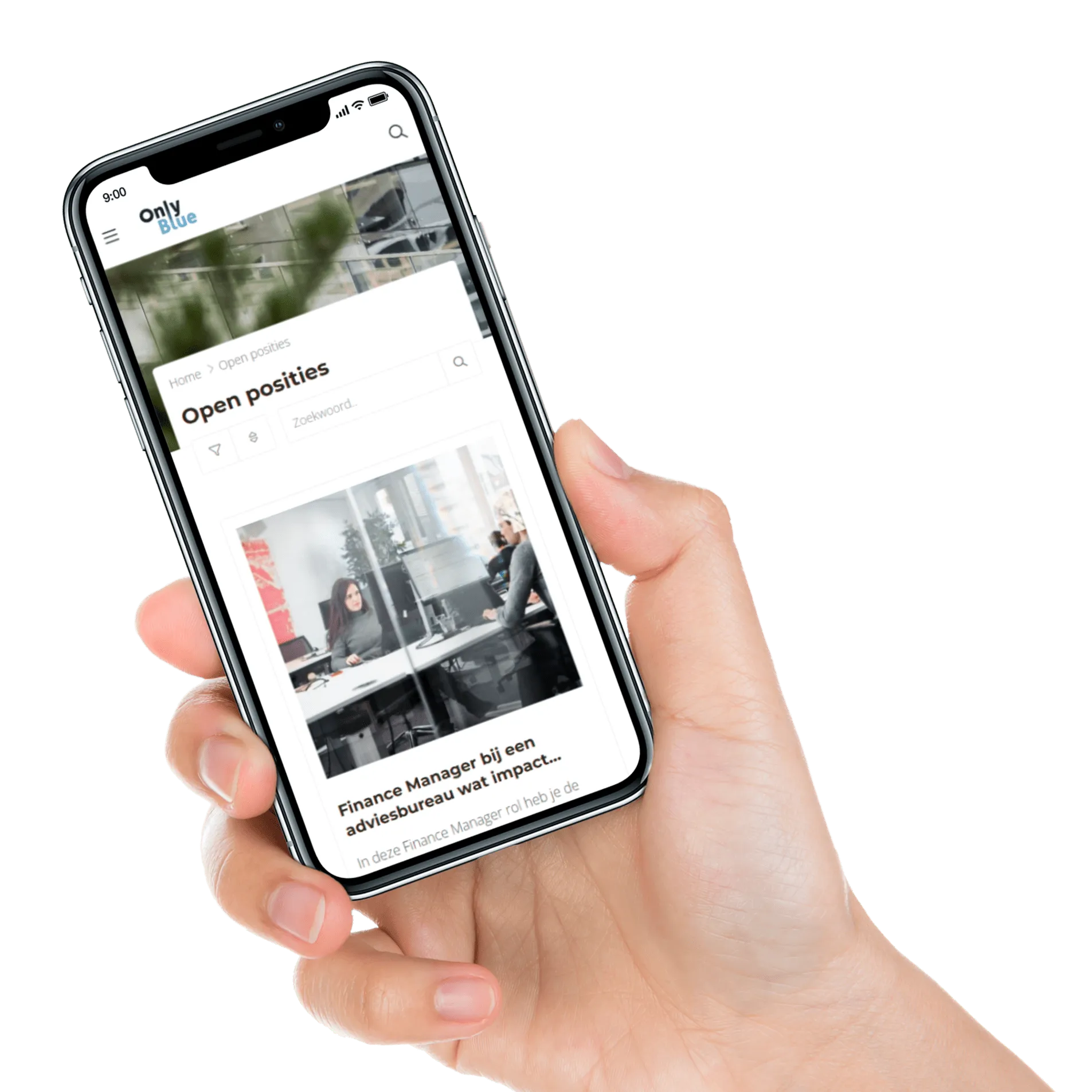 Construcción de sitio web de empleo