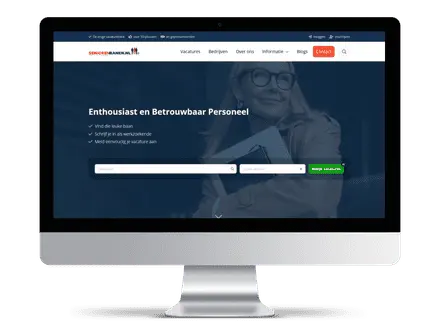 Screenshot einer Beispiel-Jobbörse für Senioren, erstellt mit der JobSaaS-Jobbörsen-Software