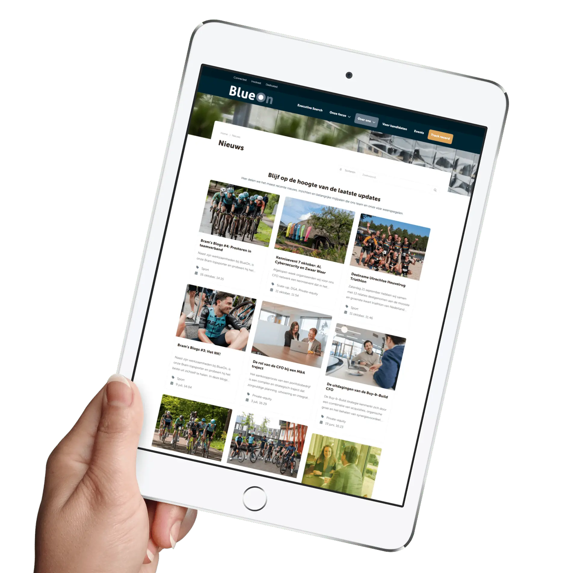 Website for staffing agency